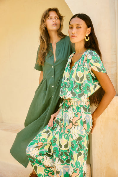 Isle of Mine - Aurora Reversible Crop Top - Paisley