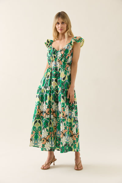 Isle of Mine - Aurora Frill Tank Dress - Paisley