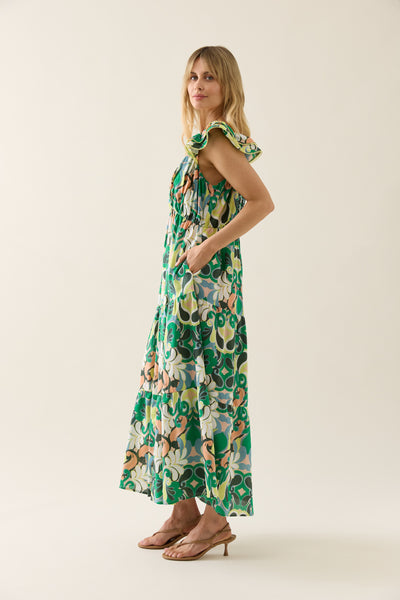 Isle of Mine - Aurora Frill Tank Dress - Paisley