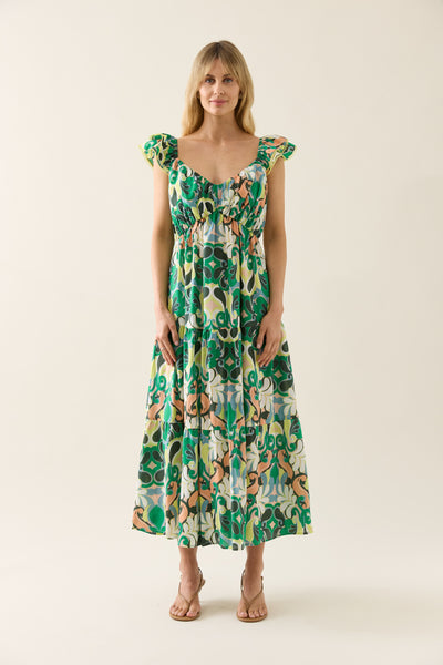 Isle of Mine - Aurora Frill Tank Dress - Paisley
