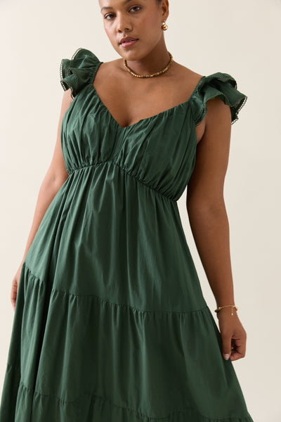 Isle of Mine - Aurora Frill Tank Dress - Myrtle