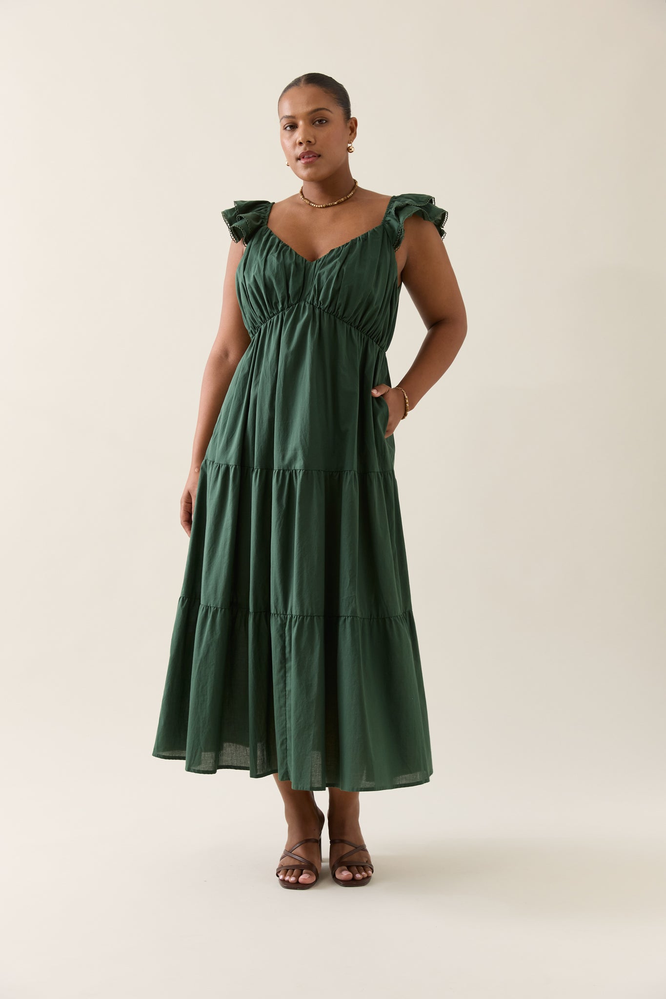 Isle of Mine - Aurora Frill Tank Dress - Myrtle