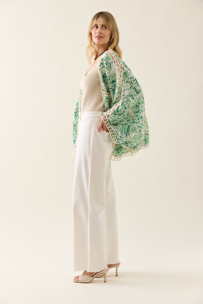 Isle of Mine - Oline Lace Kimono - Jasmine