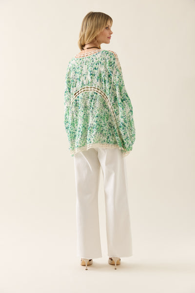 Isle of Mine - Oline Lace Kimono - Jasmine