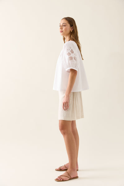 Isle of Mine - Nilsa Button Top - Lotus