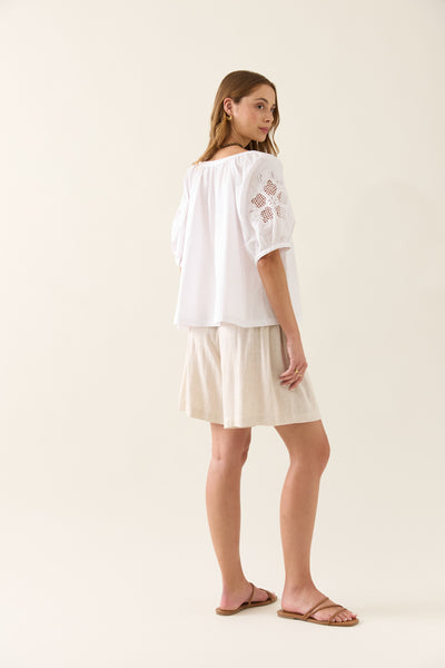 Isle of Mine - Nilsa Button Top - Lotus