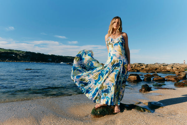 Isle of Mine - Frida Tank Maxi Dress - Watercolour