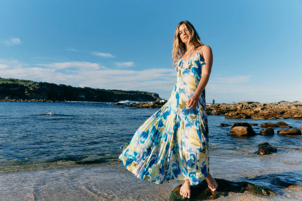 Isle of Mine - Frida Tank Maxi Dress - Watercolour