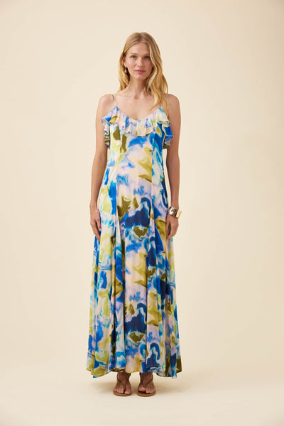 Isle of Mine - Frida Tank Maxi Dress - Watercolour