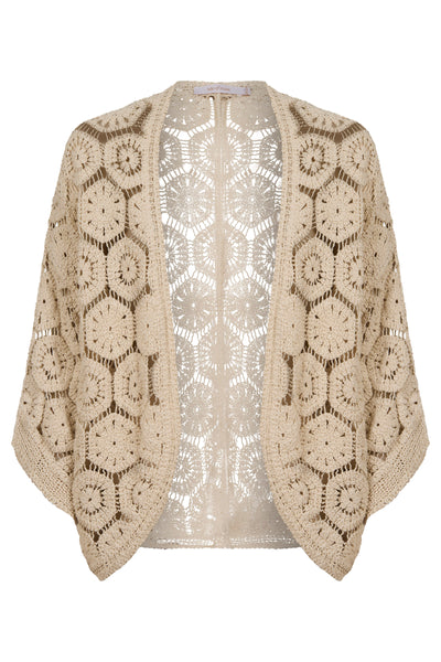 Isle of Mine - Maggie Crochet Cape - Canvas