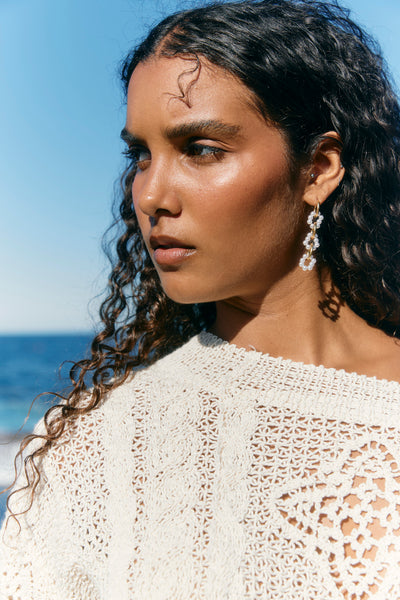 Isle of Mine - Frances Earring - Pearl Hoop