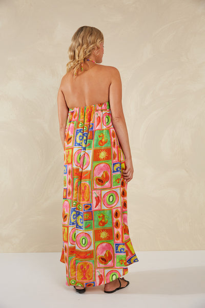 Haven - Portofino Halter Maxi Dress - Spritz