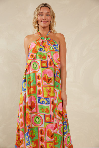Haven - Portofino Halter Maxi Dress - Spritz