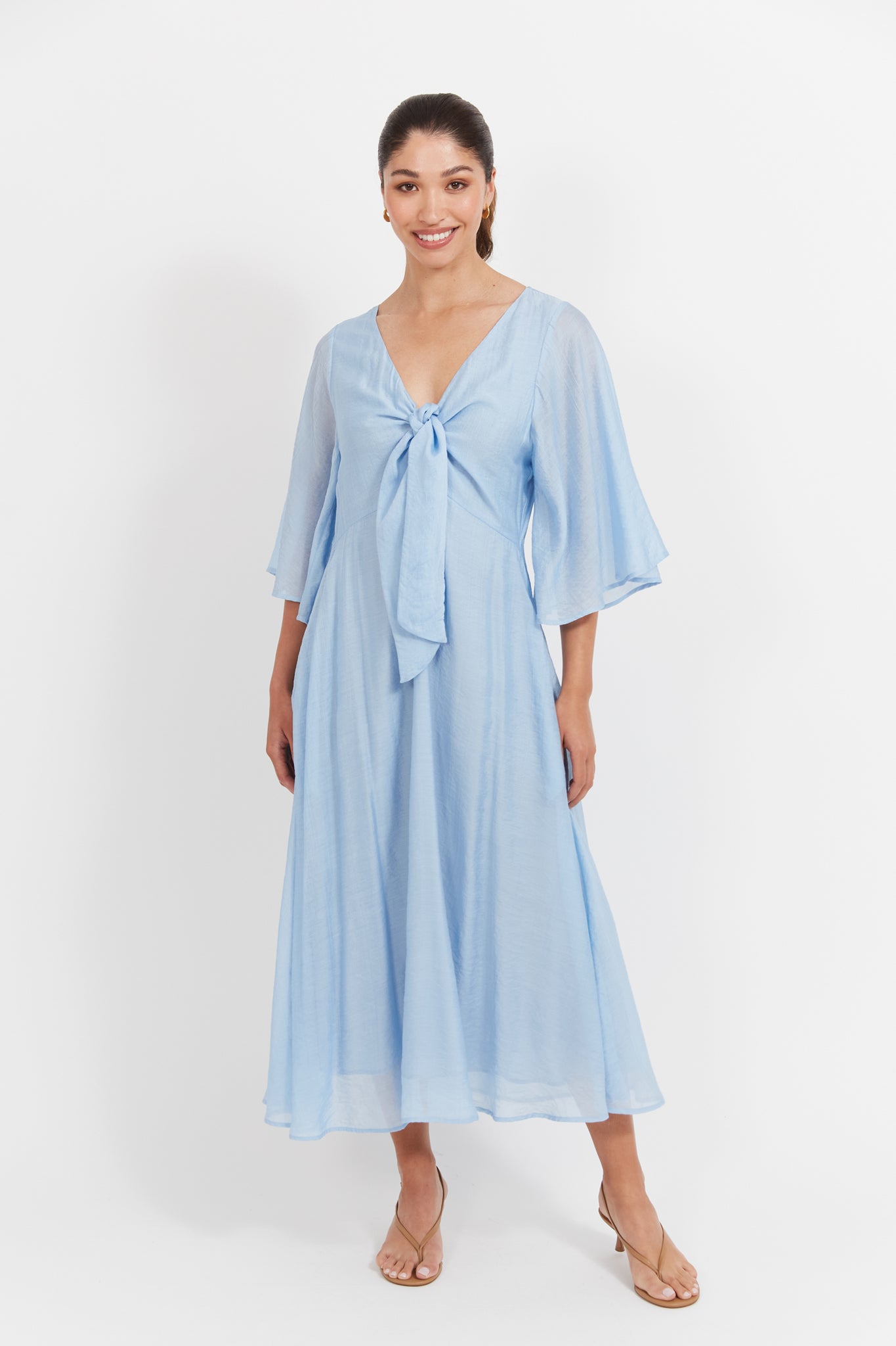 Haven - Baja Tie Midi Dress - Safira