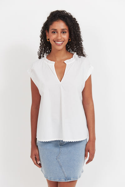 Haven - Brasilia Top - White