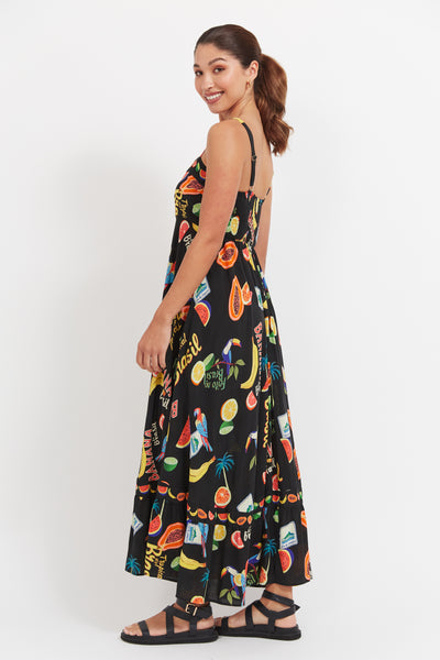 Haven - Cabana Tank Maxi Dress - Brasil Black