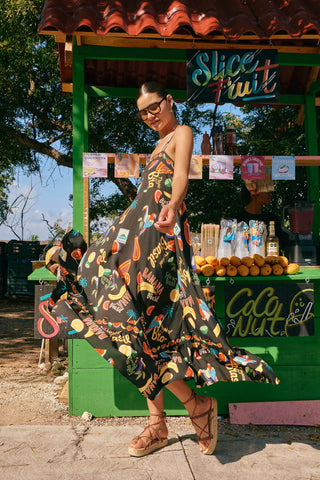 Haven - Cabana Tank Maxi Dress - Brasil Black