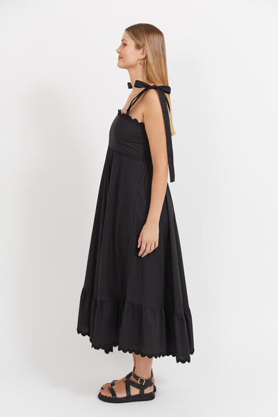 Haven - Brasilia Tie Maxi Dress - Black
