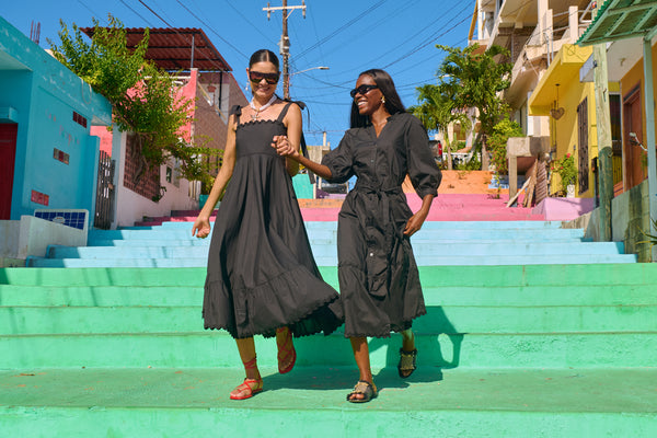 Haven - Brasilia Tie Maxi Dress - Black