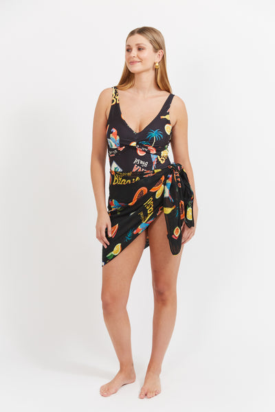 Haven - Cabana Sarong- Brasil Black