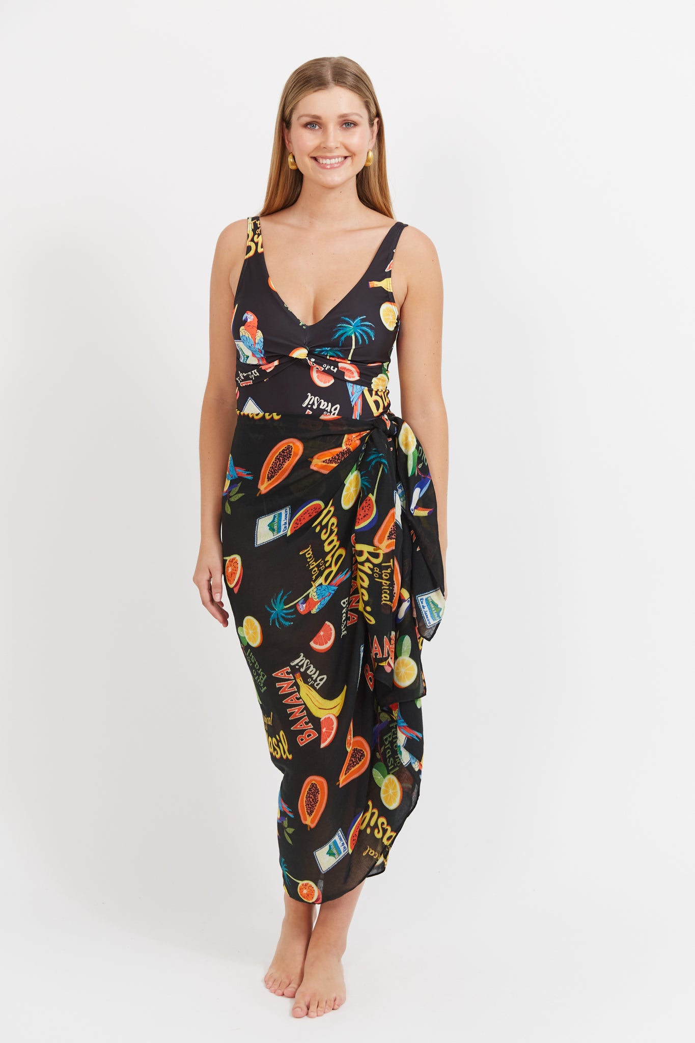 Haven - Cabana Sarong- Brasil Black