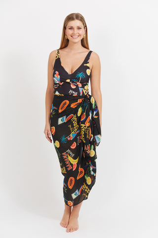 Haven - Cabana Sarong- Brasil Black