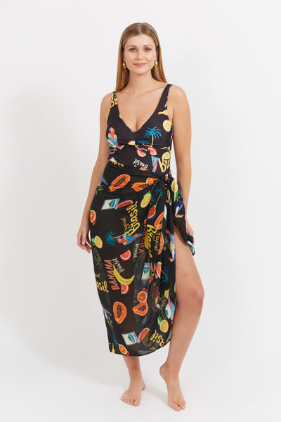 Haven - Cabana Sarong- Brasil Black