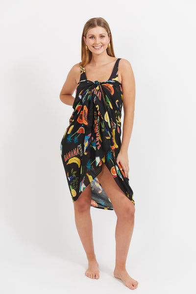 Haven - Cabana Sarong- Brasil Black