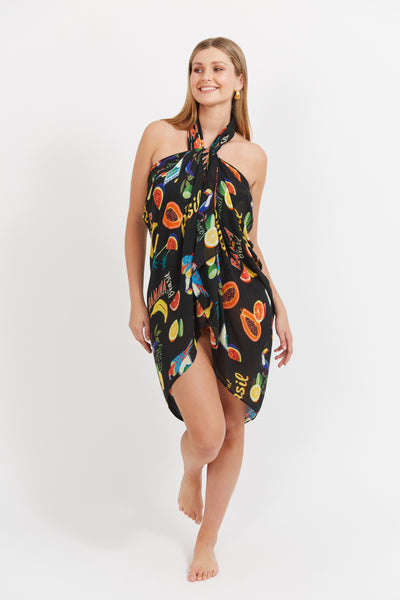 Haven - Cabana Sarong- Brasil Black