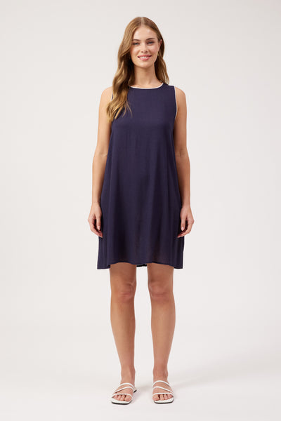 Haven - Positano Contrast Dress - Navy