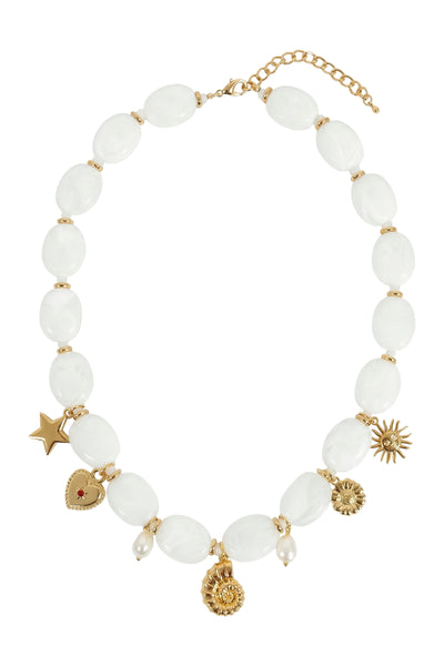 Haven - Positano Necklace - White, Multi or Navy
