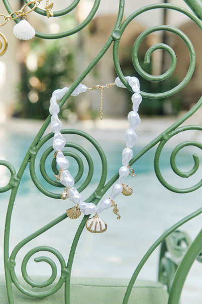 Haven - Positano Necklace - White, Multi or Navy