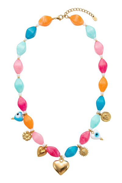 Haven - Positano Necklace - White, Multi or Navy
