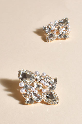 Adorne - Ornament Pearl Jewel Earrings 3468