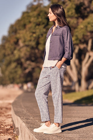 Verge - Acrobat Tile Pant Pant - Denim Print