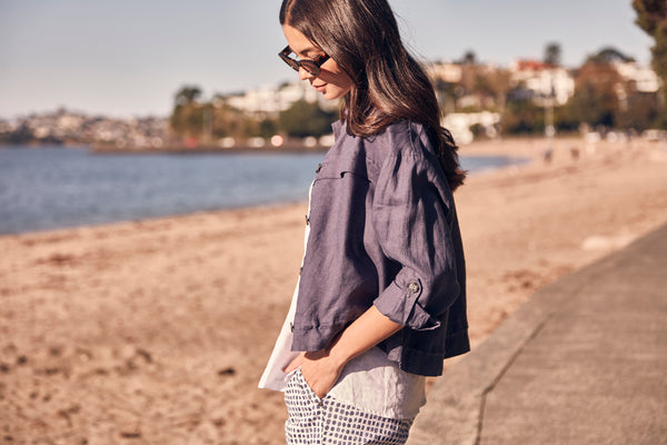 Verge - Acrobat Tile Pant - Denim Print