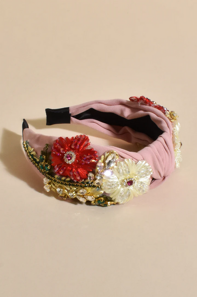 Adorne - Garden Party Event Headband  Pink/Multi AHD0915