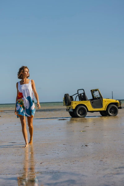 Binny - PIPPI BEACH - 100% Cotton Mini Sundress - Surfy