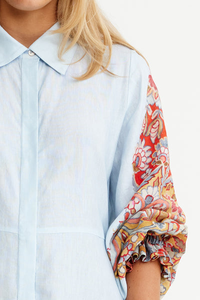 Binny - CHAMPIONSHIP RIBBON - Linen Viscose Midi Dress