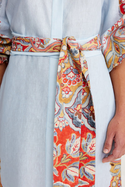 Binny - CHAMPIONSHIP RIBBON - Linen Viscose Midi Dress