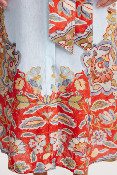 Binny - CHAMPIONSHIP RIBBON - Linen Viscose Midi Dress