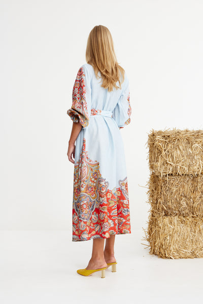 Binny - CHAMPIONSHIP RIBBON - Linen Viscose Midi Dress