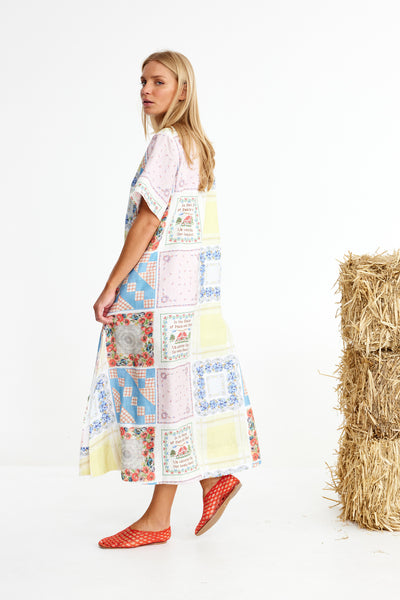 Binny - CROSS COUNTRY - Linen Midi Shift Dress - Hankys