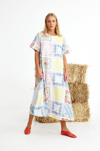 Binny - CROSS COUNTRY - Linen Midi Shift Dress - Hankys