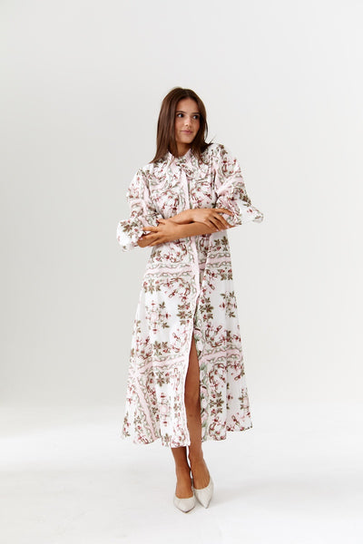 Binny - Panettone - 100% Cotton Midi Dress - Dolce Print