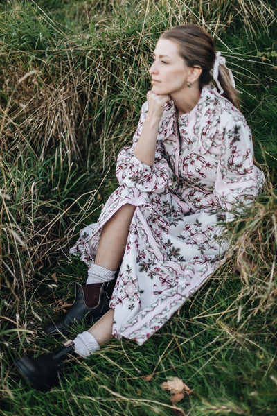 Binny - Panettone - 100% Cotton Midi Dress - Dolce Print