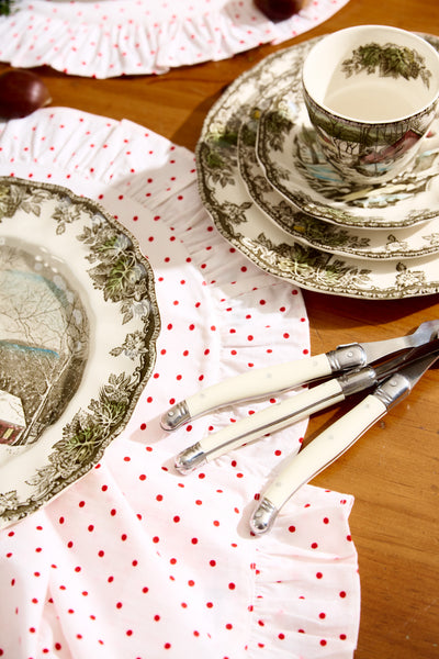 Binny - Pimms Cocktail - Cotton Placemats - Polka Dot