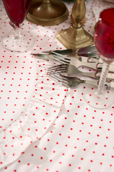 Binny - Pimms Cocktail - Cotton Placemats - Polka Dot