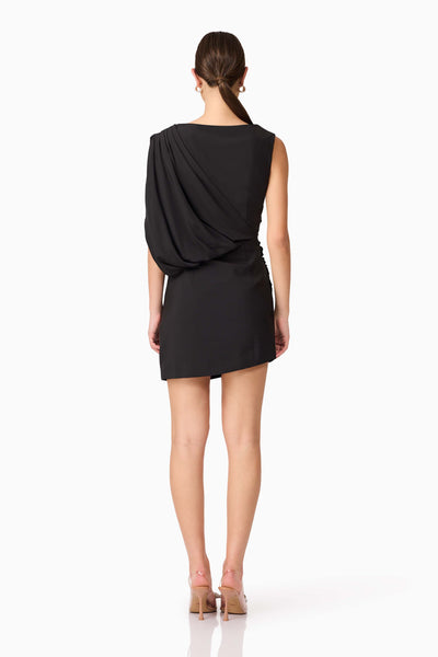 Elliatt - Brigid Asymmetrical Mini Dress - Black