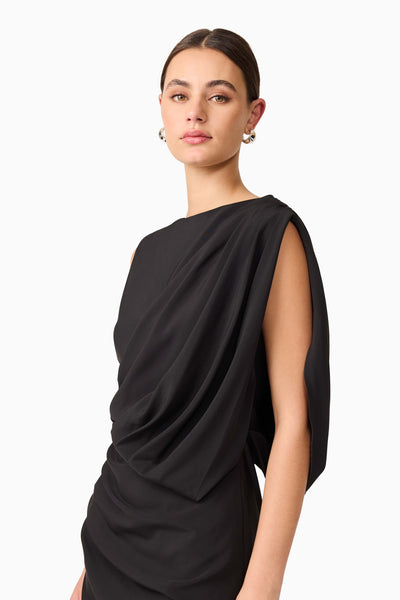 Elliatt - Brigid Asymmetrical Mini Dress - Black